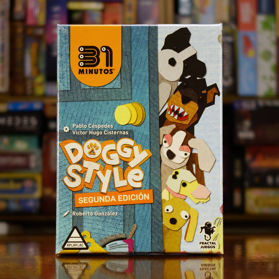 Portada del juego de mesa 'Doggy Style' disponible en Mana House - Humor. Animales, Cartas, Humor. 31 Minutos