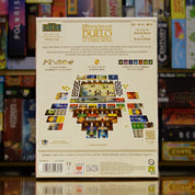 Trasera del juego de mesa 'El Señor de los Anillos: Duelo por la Tierra Media' disponible en Mana House - Componentes, Reglas, Estrategia, Fantasía, Dos Jugadores. The Lord of the Rings: Duel for Middle-earth
