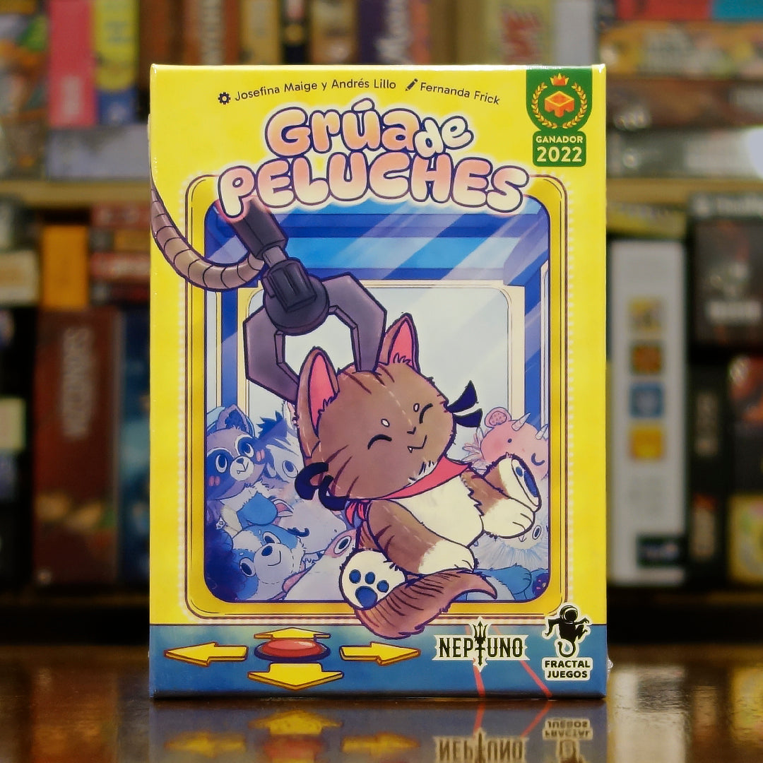 Portada del juego de mesa 'Grúa de Peluches' disponible en Mana House - Animales. Animales, Cartas. Claw Machine