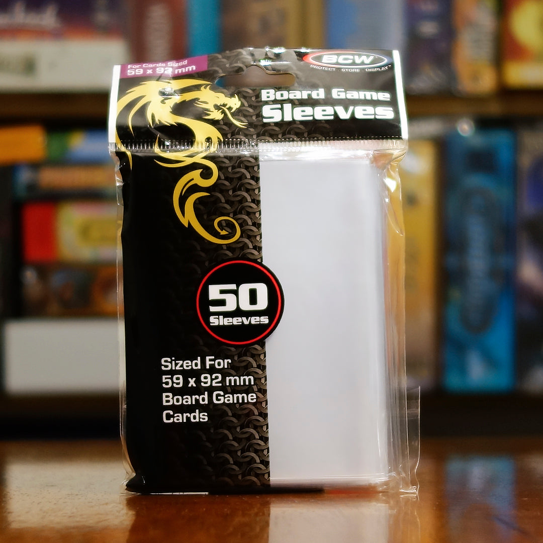 BCW Brown Collectible Card Game Card Sleeves 500 BCW Clear Soft Card Sleeves  - 59mm X 92mm, Perfect For Board Game & Trading Cards