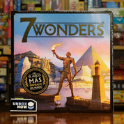 Portada del juego de mesa '7 Wonders (Segunda Edición)' disponible en Mana House - Antigüedad. Antigüedad, Cartas, Civilización, Construcción, Economía.