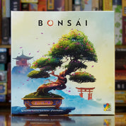Portada del juego de mesa 'Bonsái' disponible en Mana House - Estrategia, Colocación de losetas, Naturaleza, Meditación, Familiar.