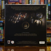 Trasera del juego 'Brass: Lancashire' disponible en Mana House – Ambientado en Inglaterra 1770-1870, Competencia empresarial, Desarrollo industrial, Comercio y expansión, Para jugadores expertos.