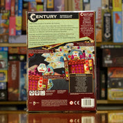 Trasera del juego de mesa 'Century: Maravillas de Oriente' disponible en Mana House - Componentes, Reglas, Estrategia, Recursos, Comercio.