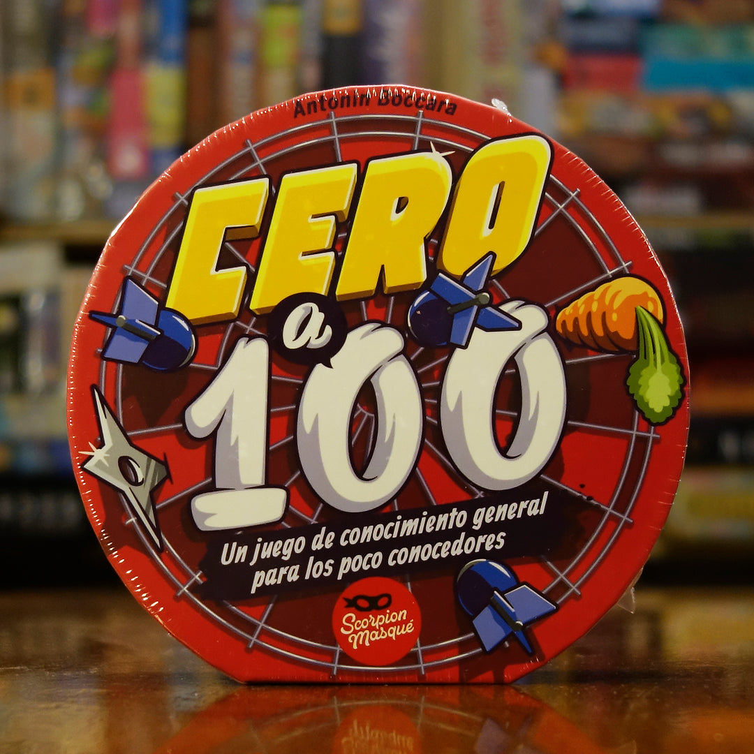 Portada del juego de mesa 'Cero a 100' disponible en Mana House - Trivia. Trivia.