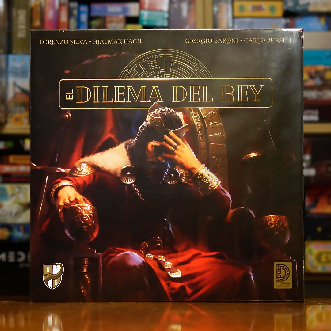 Portada del juego de mesa 'El Dilema del Rey' disponible en Mana House - Negociación. Fantasía, Negociación, Política.