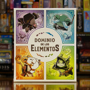 Portada del juego de mesa 'Dominio de los Elementos' disponible en Mana House - Fantasía, Estrategia, Magia, Cartas, Competencia.