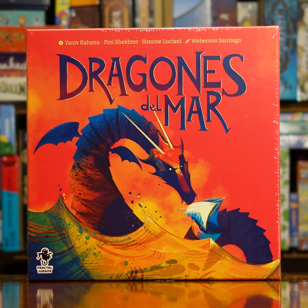 Portada del juego de mesa 'Dragones del Mar' disponible en Mana House - Náutico. Estrategia Abstracta, Fantasía, Náutico.