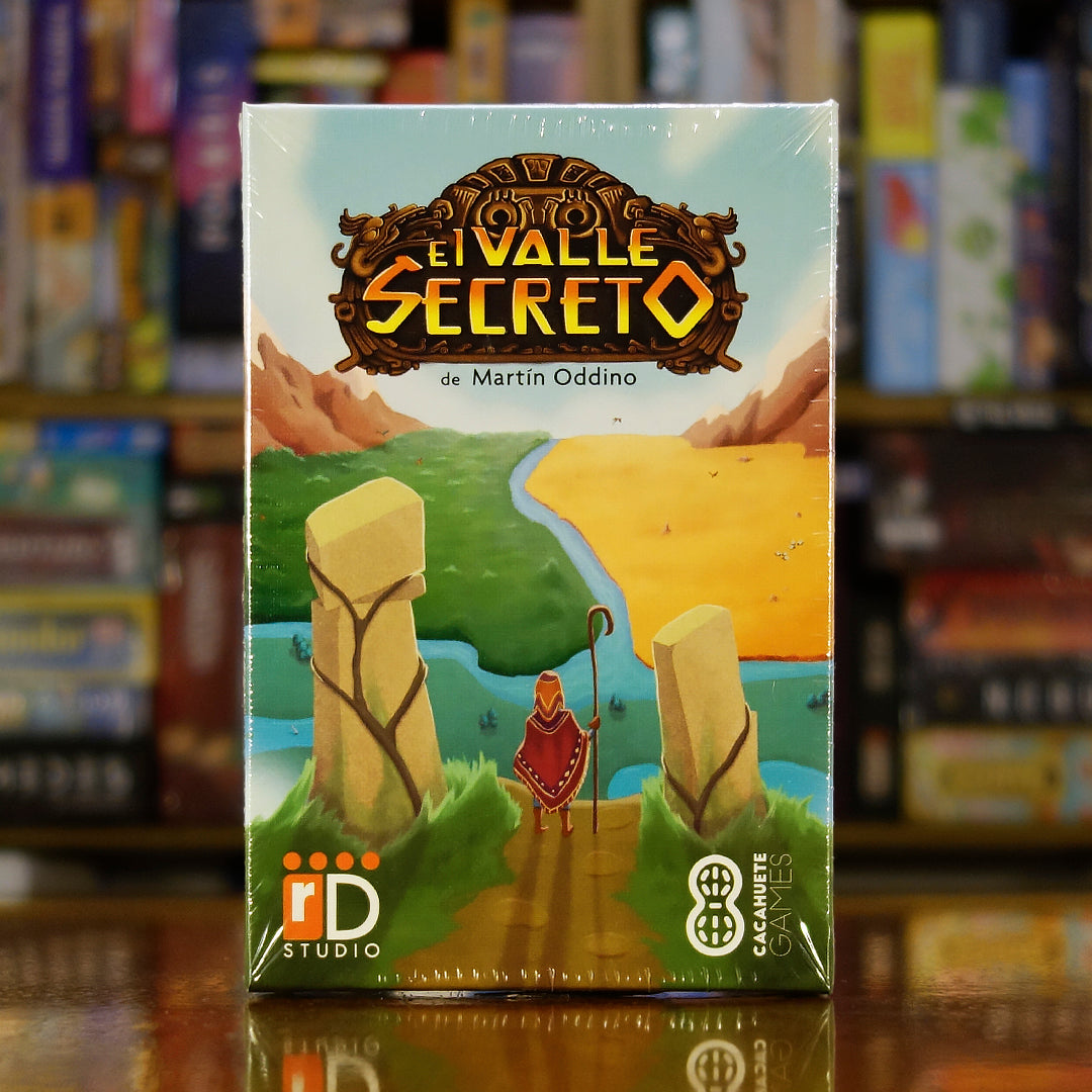 Portada del juego de mesa 'El Valle Secreto' disponible en Mana House - Estrategia, Territorios, Asentamientos, Clanes, Cartas.