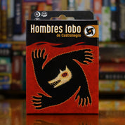 Portada del juego 'Hombres Lobo de Castronegro' disponible en Mana House – Juego de deducción social, Identidades ocultas, De 8 a 18 jugadores, Ambientación de pueblo acechado, Clásico de los juegos grupales. The Werewolves of Miller's Hollow