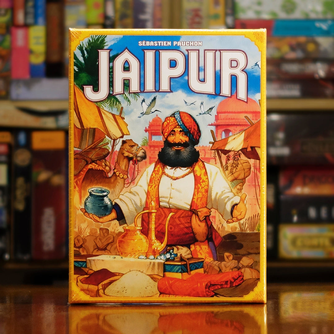 Portada del juego de mesa 'Jaipur' disponible en Mana House - Economía. Cartas, Economía.