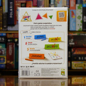 Trasera del juego “Just One – Nueva Edición” disponible en Mana House – Adivinar palabras, Pistas únicas, Comunicación creativa, Risas aseguradas, Juego rápido y accesible. Refresh