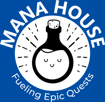 Logo de Mana House en el pie de página, tienda de juegos de mesa en Chile.