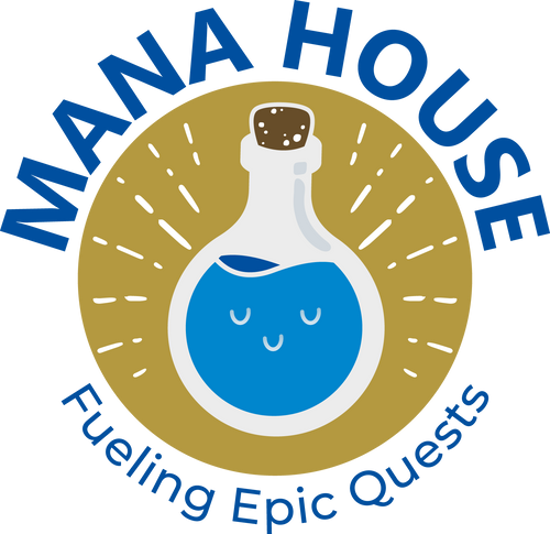 Logo de Mana House en el encabezado, tienda de juegos de mesa en Chile.