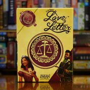 Portada del juego Love Letter disponible en Mana House – Juego rápido de deducción, Princesa en peligro, Intriga de la corte, Cartas de intención, Nuevo arte renovado.