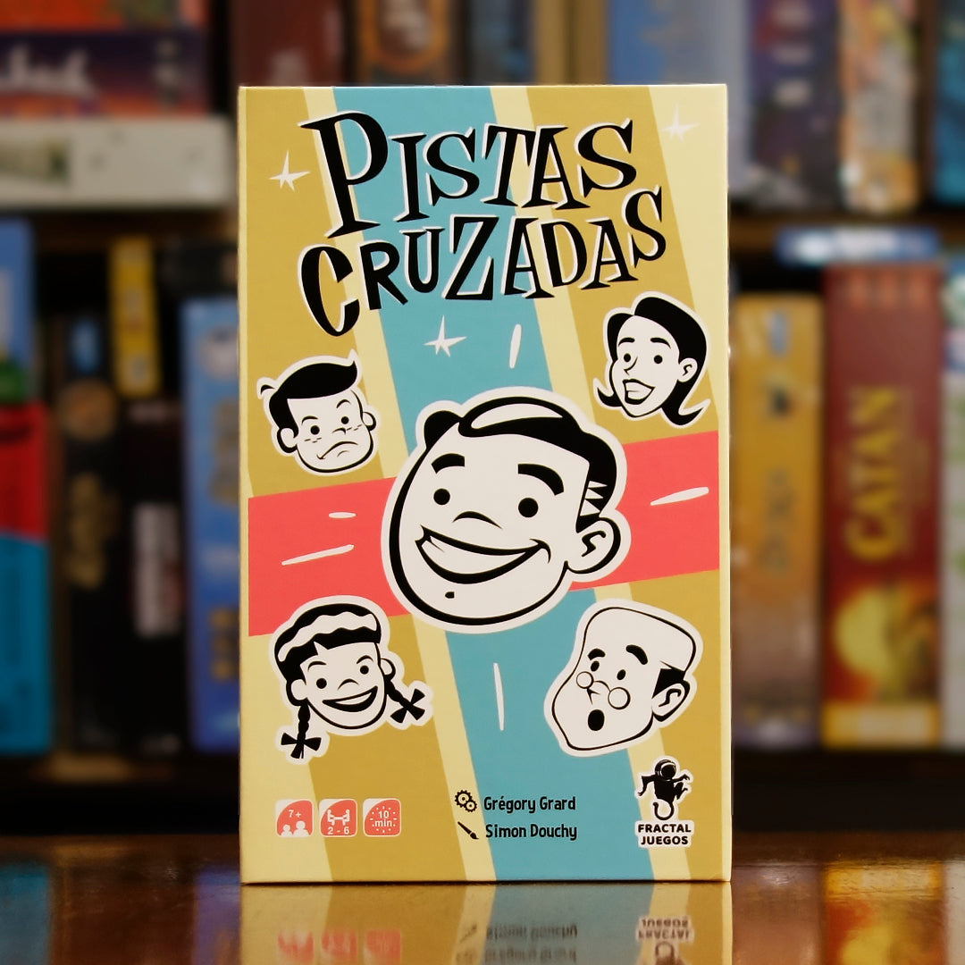 Portada del juego de mesa 'Pistas Cruzadas' disponible en Mana House - Juego de Palabras. Deducción, Juego de Palabras.