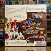 Vista trasera del juego de mesa 'Potion Explosion (Segunda Edición)' con detalles y componentes, en Mana House - Fantasía. Fantasía.