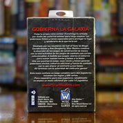 Trasera del juego de cartas 'Star Realms' disponible en Mana House - Componentes, Reglas, Construcción de Mazo, Flotas Espaciales, Batallas Galácticas.