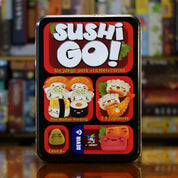 Portada del juego de cartas 'Sushi Go!' disponible en Mana House - Familiar, Draft, Rápido, Comida, Colección de Sets.