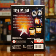 Vista trasera del juego de mesa 'The Mind' con detalles y componentes, en Mana House - Cartas. Cartas, Deducción.