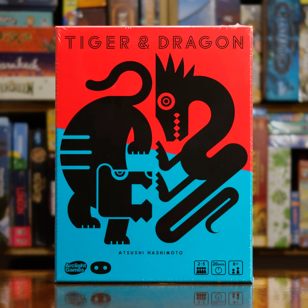 Portada del juego de mesa 'Tiger & Dragon' disponible en Mana House - Abstracto. Animales, Estrategia Abstracta.