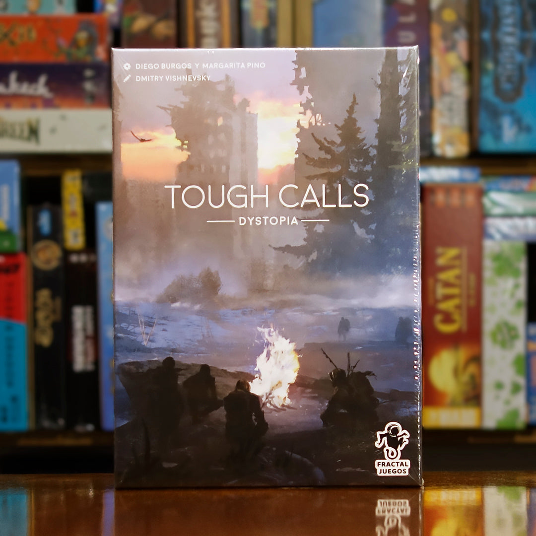 Portada del juego de mesa 'Tough Calls: Dystopia' disponible en Mana House - Ciencia Ficción. Ciencia Ficción, Política.