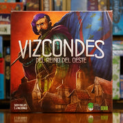 Portada del juego de mesa 'Vizcondes del Reino del Oeste' disponible en Mana House - Medieval. Medieval. 
Viscounts of the West Kingdom