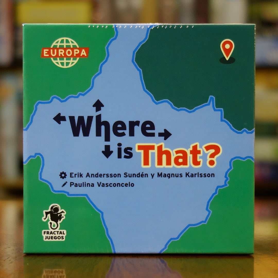 Portada del juego Where is That? Europa disponible en Mana House – Juego de geografía, Colocación de ciudades en el mapa, Competencia educativa, Dos modos de juego, Aprendizaje interactivo. Where is That?: Europe
